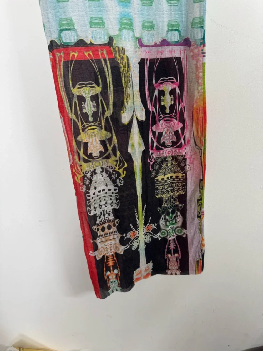 SKIMS Dress Summer Mesh Sheer Long Sleeve Orchid Cabinet NEW - Picture 5 of 12